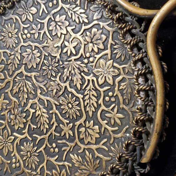 Antique Art Deco 1920s Hand Held Mirror - Picture 4 of 4